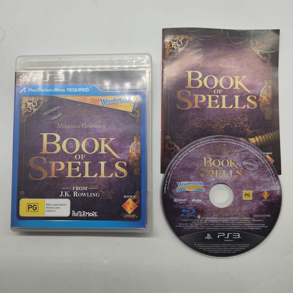 Book of Spells PS3 Playstation 3 Game + Manual - Trippy Trades 