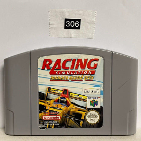 RACING SIMULATOR MONACO GRAND PRIX Nintendo 64 N64 Game Cartridge PAL - Trippy Trades 