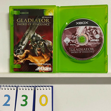 Gladiator Sword of Vengeance xbox original game + manual PAL - Trippy Trades 