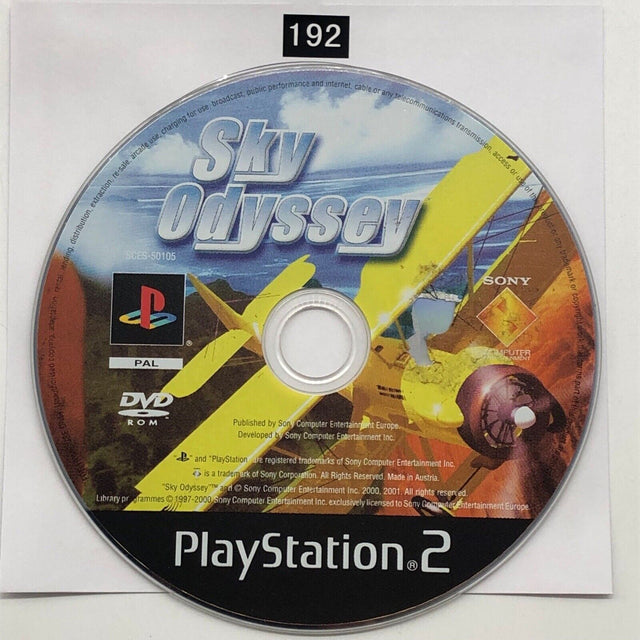 Sky Odyssey PS2 Playstation 2 Game Disc Only oz192 - Trippy Trades 