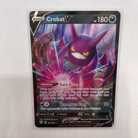 Crobat V Pokemon Card 104/189 Darkness Ablaze - Trippy Trades 