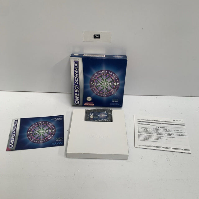 Who Wants To Be A Millionaire Nintendo Gameboy Advance GBA Boxed complete - Trippy Trades 