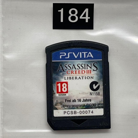 Assassins Creed Liberation III PS Vita Playstation Game Cartridge only - Trippy Trades 