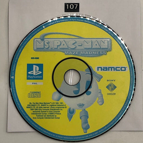 Ms. Pac-Man Maze Madness PS1 Playstation 1 Game Disc Only oz107 - Trippy Trades 