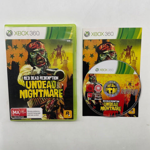 Red Dead Redemption Undead Nightmare Xbox 360 Game + Manual PAL 05A4