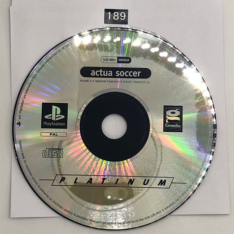 Actua Soccer PS1 Playstation 1 Game Disc Only oz189 - Trippy Trades 