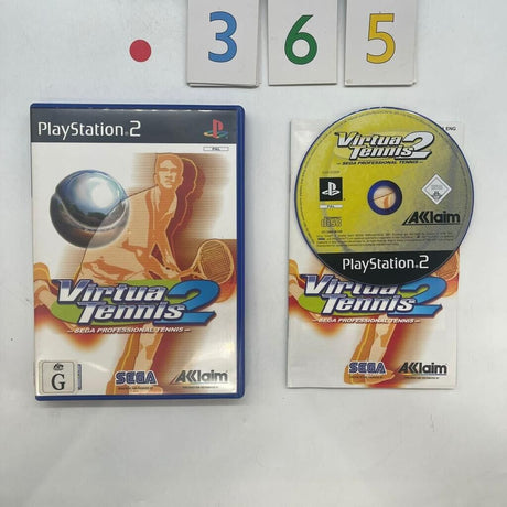 Vertua Tennis 2 II PS2 Playstation 2 Game + Manual PAL r365 - Trippy Trades 