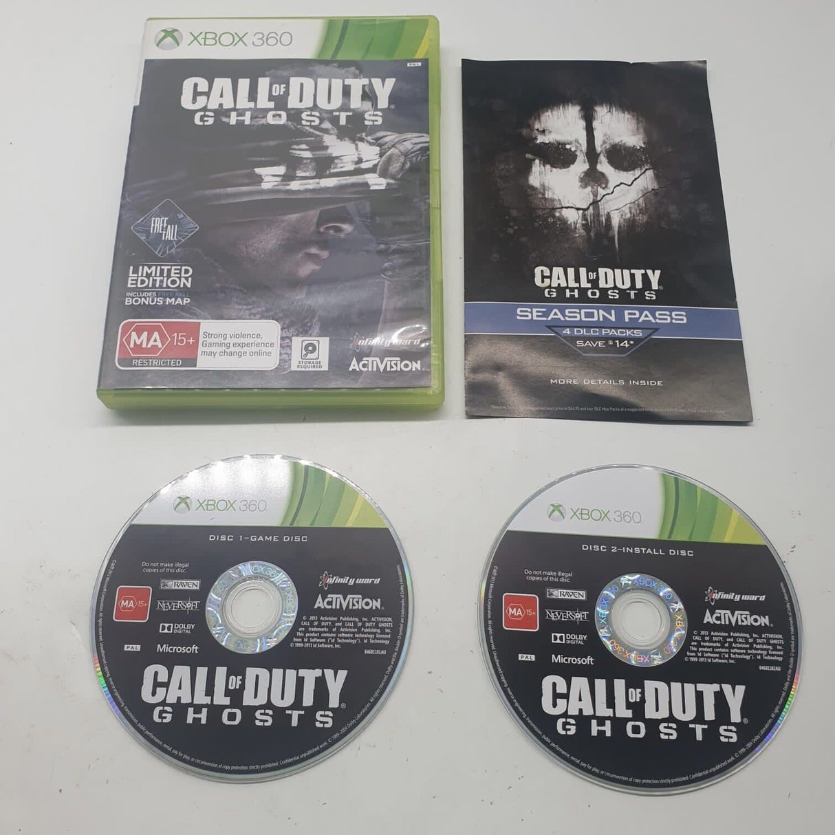 Call Of Duty Ghosts Xbox 360 Game + Manual PAL - Trippy Trades 