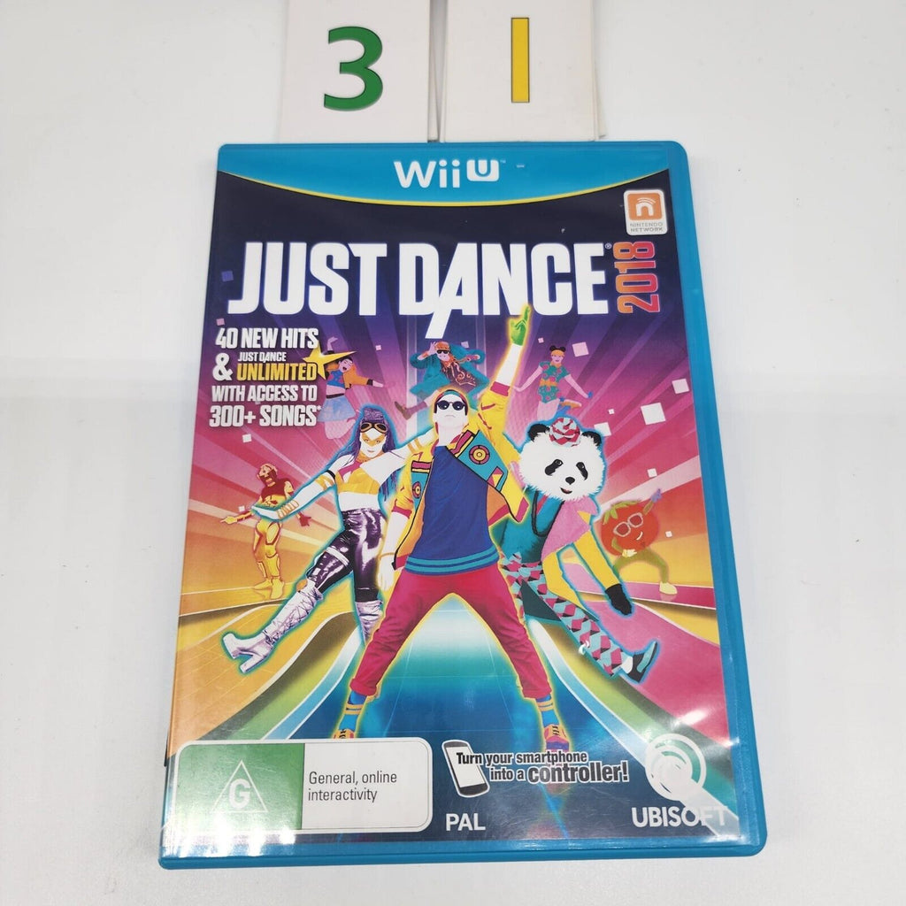 Just Dance 2018 Wii U Game + Manual PAL