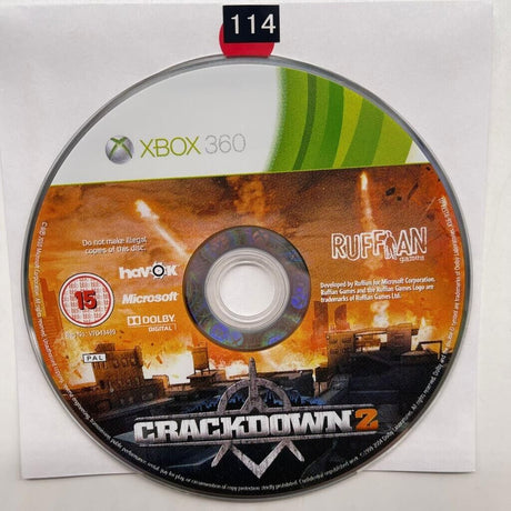 Crackdown 2 II Xbox 360 Game Disc only - Trippy Trades 