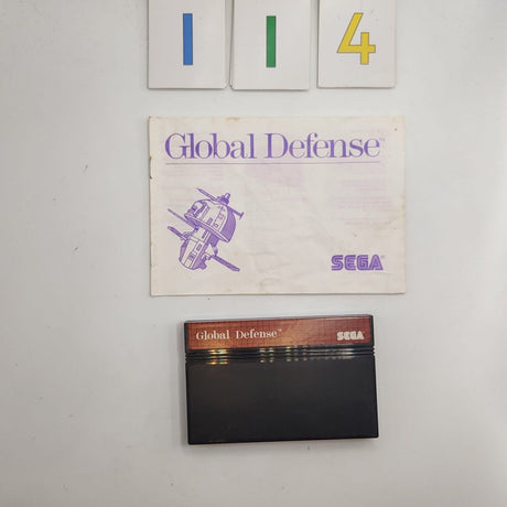 Global Defense Sega Master System Game + Manual PAL - Trippy Trades 