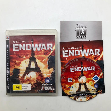 Tom Clancy's Endwar PS3 Playstation 3 Game + Manual 18d3 - Trippy Trades 