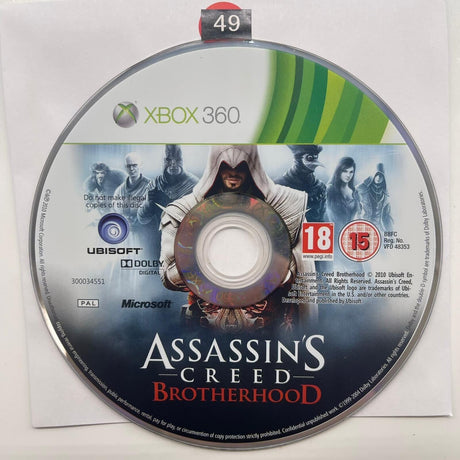 Assassins Creed Brotherhood Xbox 360 Game Disc Only - Trippy Trades 