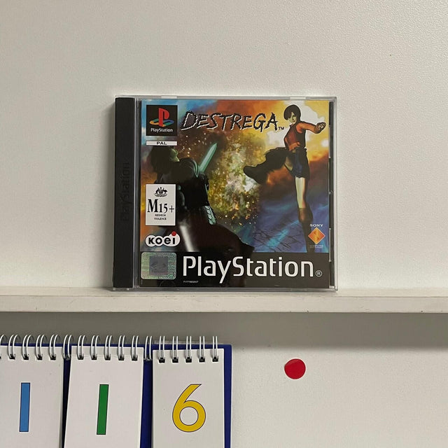 Destrega PS1 Playstation 1 Game + Manual PAL - Trippy Trades 