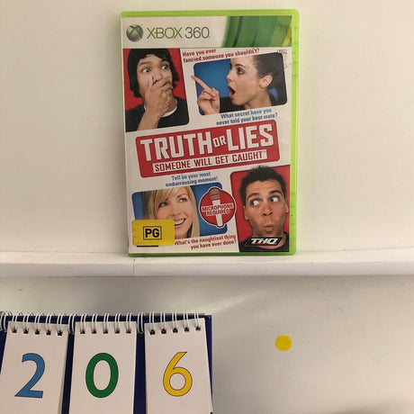 Truth Or Lies Xbox 360 Game + Manual PAL - Trippy Trades 