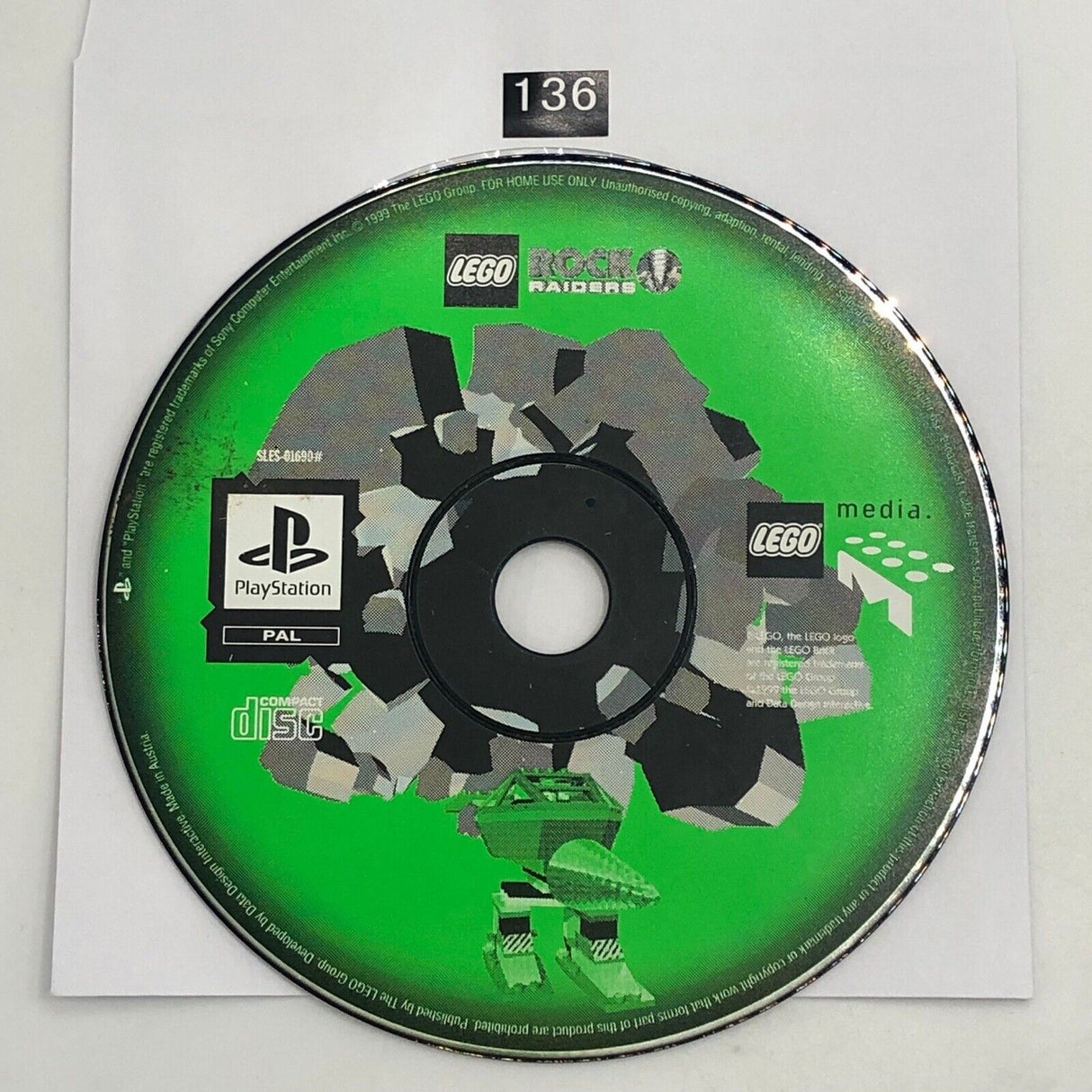 Lego Rock Raiders PS1 Playstation 1 Game Disc Only oz136 - Trippy Trades 