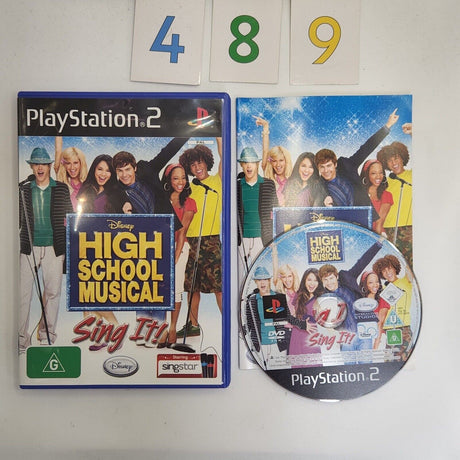 High School Musical Sing It PS2 Playstation 2 Game + Manual PAL - Trippy Trades 