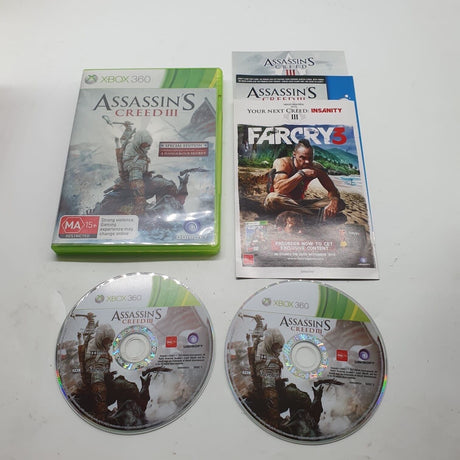 Assassins Creed 3 III Xbox 360 Game + Manual PAL - Trippy Trades 