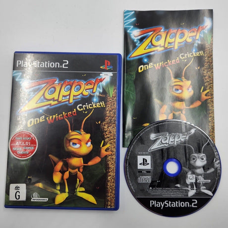 Zapper One Wicked Cricket PS2 Playstation 2 Game + Manual PAL - Trippy Trades 