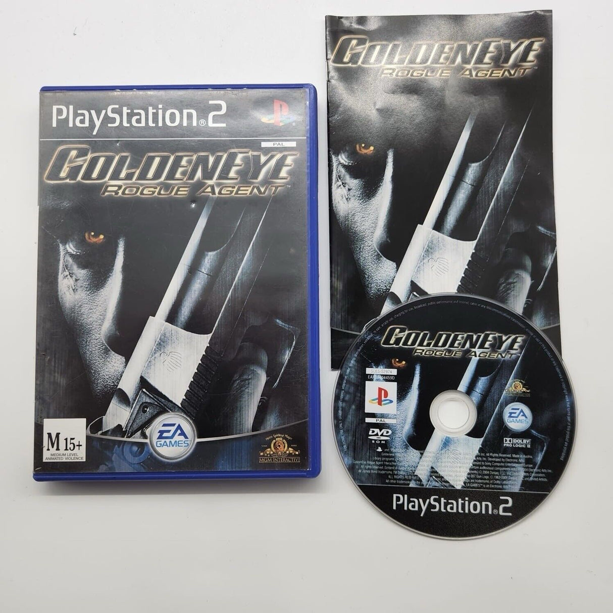 GoldenEye Rogue Agent PS2 Playstation 2 Game + Manual PAL