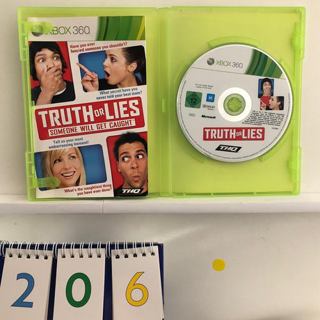 Truth Or Lies Xbox 360 Game + Manual PAL - Trippy Trades 