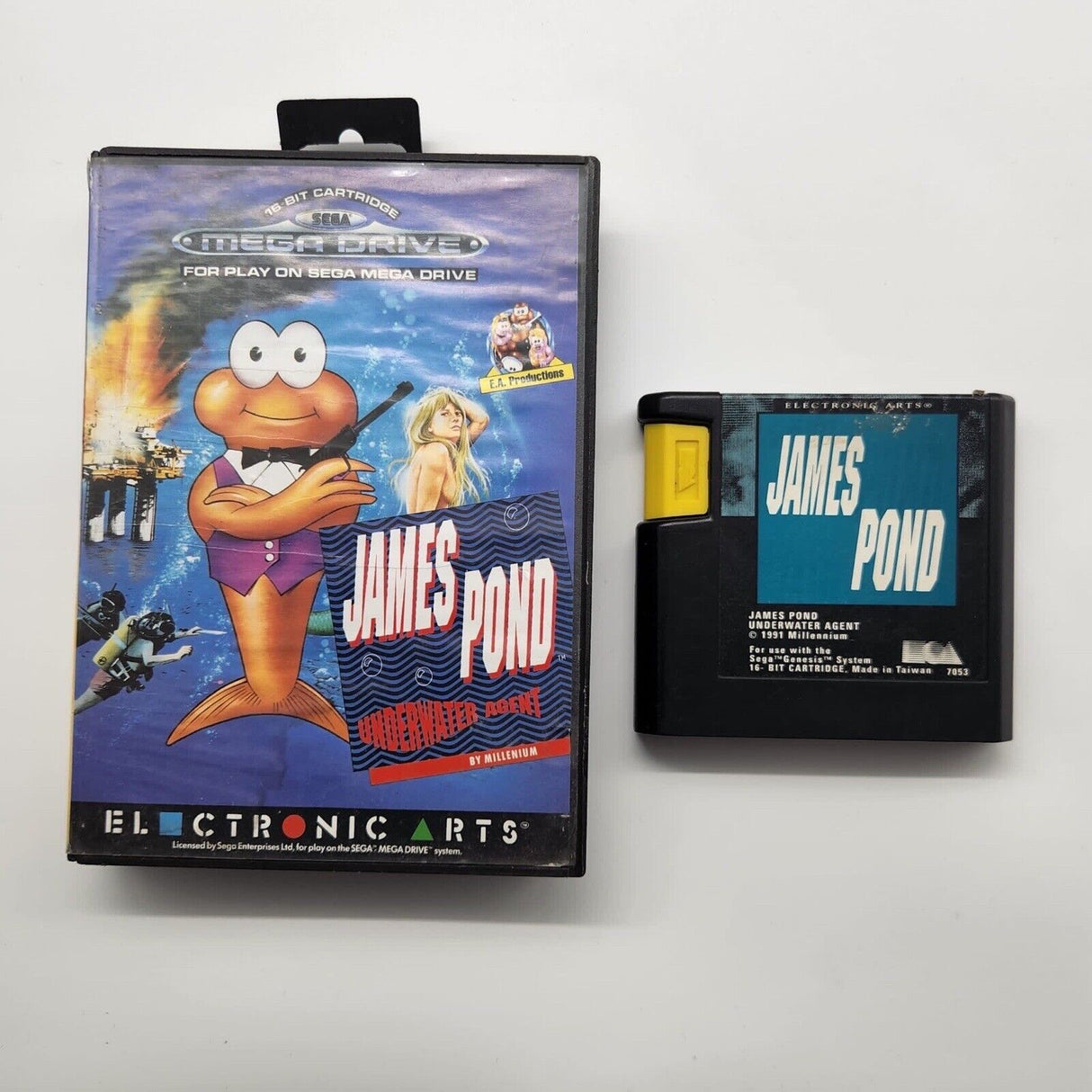 James Pond Underwater Agent Sega Mega Drive Game - Trippy Trades 