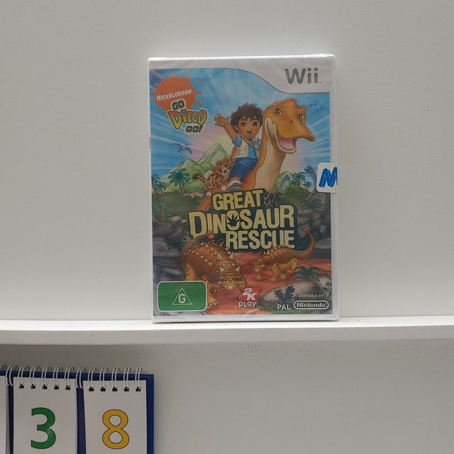 Sealed Go Diego Go Great Dinosaur Rescue Nintendo Wii/Wii U game PAL oz38 - Trippy Trades 