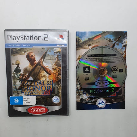 Medal Of Honor Rising Sun PS2 Playstation 2 Game + Manual PAL 28j4 - Trippy Trades 