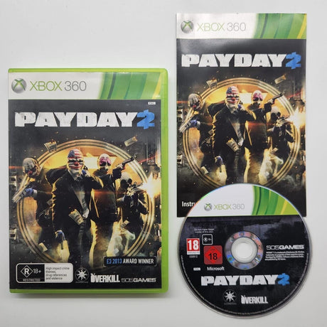 Payday 2 Xbox 360 Game + Manual PAL - Trippy Trades 