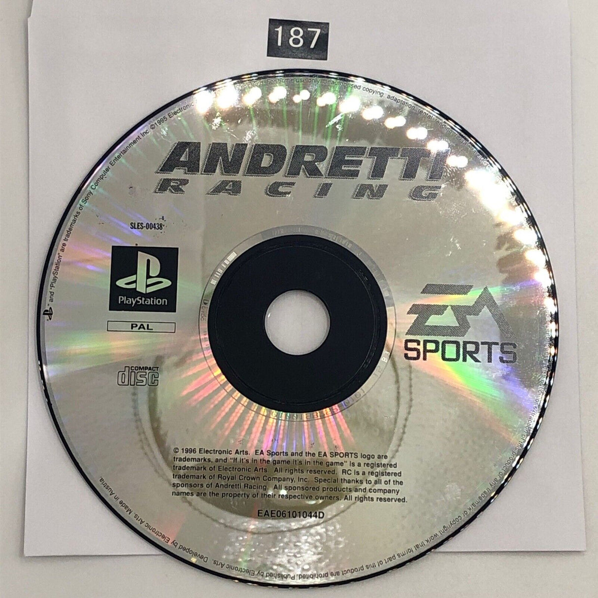 Andretti Racing PS1 Playstation 1 Game Disc Only oz187 - Trippy Trades 