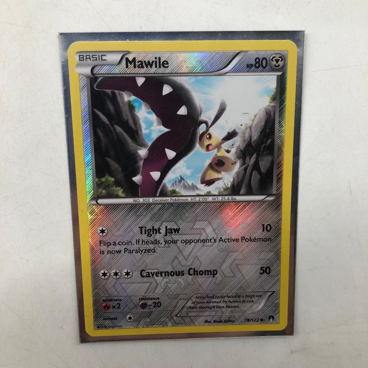 Mawile Pokemon Card 78/122 Breakpoint