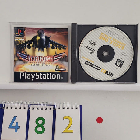 Eagle One Harrier Attack PS1 Playstation 1 Game + Manual PAL r482 - Trippy Trades 