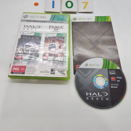 Halo Reach + Fable 3 III Xbox 360 Game + Manual PAL - Trippy Trades 