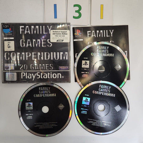 Family Games Compendium PS1 Playstation 1 Game + Manual PAL - Trippy Trades 