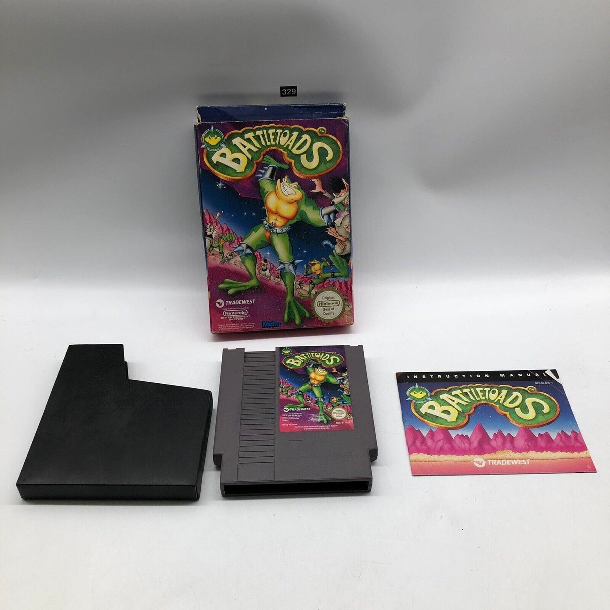 Battletoads Nintendo NES Game Boxed Complete oz329 - Trippy Trades 