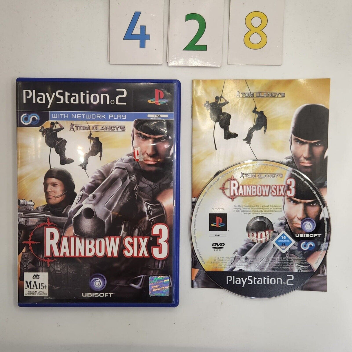 Tom Clancy's Rainbow Six 3 III PS2 Playstation 2 Game + Manual PAL - Trippy Trades 