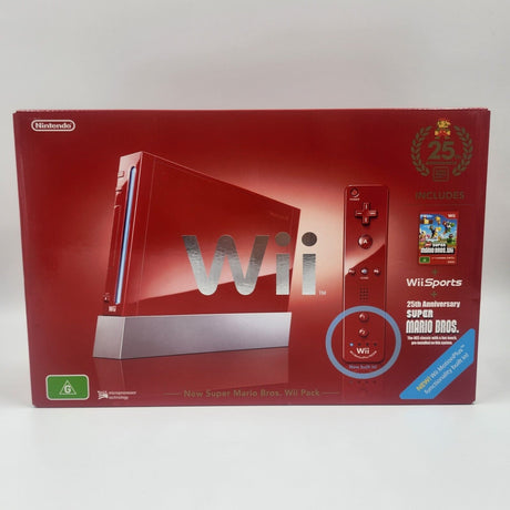 Nintendo Wii Red Mario 25th Anniversary boxed Console limited edition - Brand New - Trippy Trades 