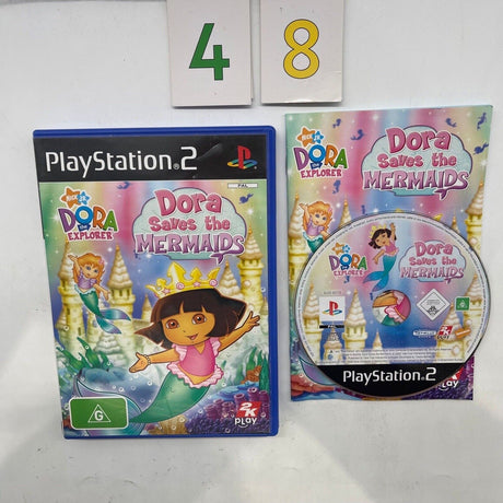 Dora saves the Mermaids PS2 Playstation 2 Game + Manual PAL - Trippy Trades 