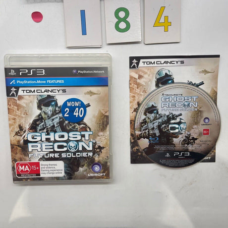 Tom Clancy's Ghost Recon Future Soldier PS3 Playstation 3 Game + Manual - Trippy Trades 