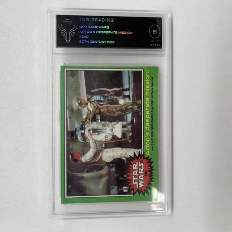 1977 Star Wars Artoo’s Desperate Mission 240 Grad TOPPS Graded TCG/PSA 8 - Trippy Trades 