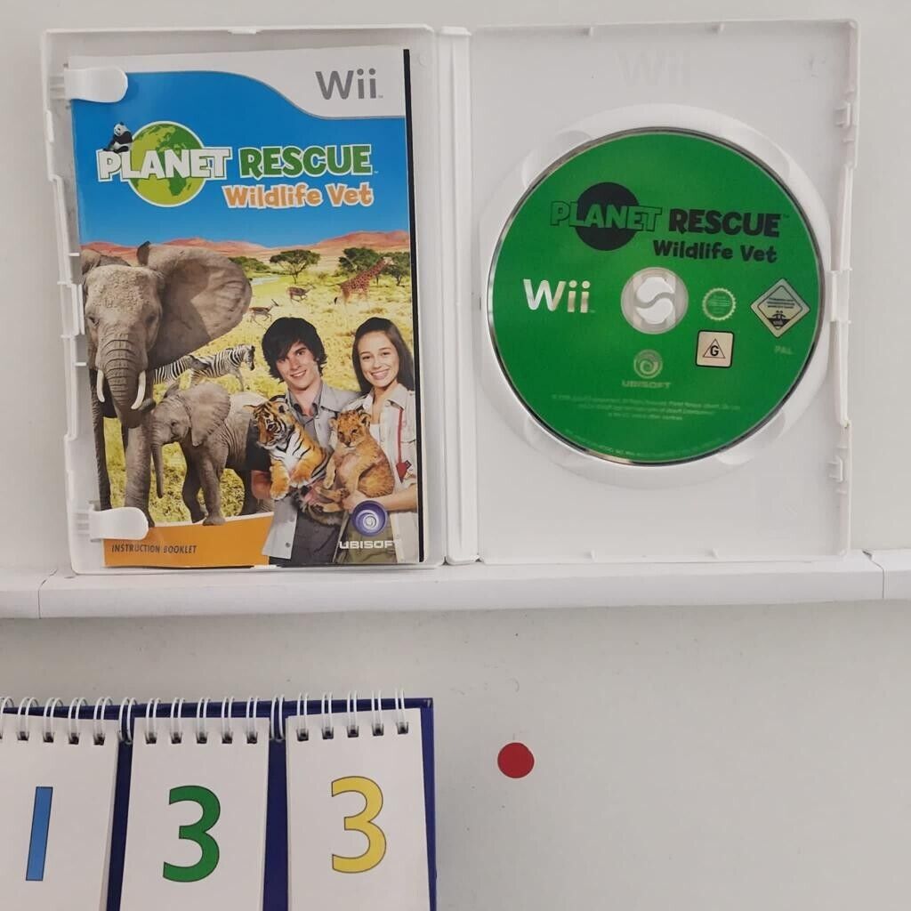 Planet Rescue Wildlife Vet Nintendo Wii Game + Manual PAL r133