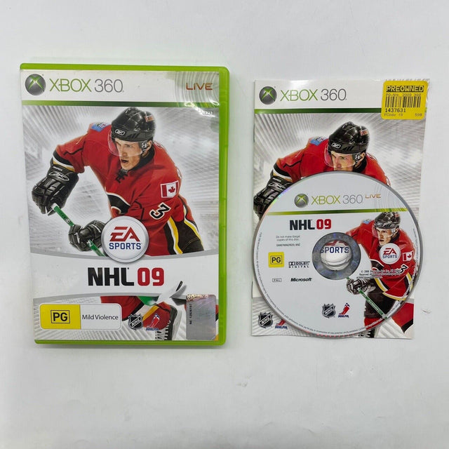 NHL 09 Xbox 360 Game + Manual PAL - Trippy Trades 