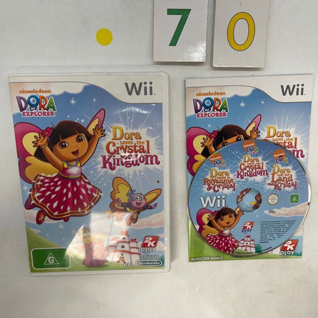 Dora Saves the Crystal Kingdom Nintendo Wii Game + Manual PAL - Trippy Trades 