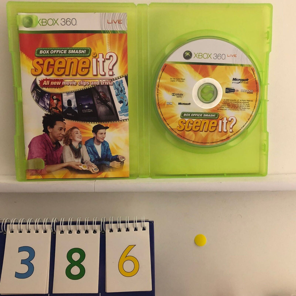Scene It? Box Office Smash Xbox 360 Game + Manual PAL