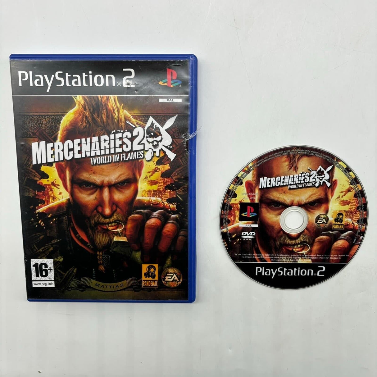 Mercenaries 2 II World In Flames PS2 Playstation 2 Game PAL - Trippy Trades 