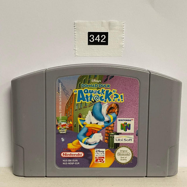 DONALD DUCK QUACK ATTACK Nintendo 64 N64 Game Cartridge PAL - Trippy Trades 