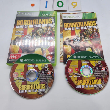 Borderlands Game of The Year Edition Xbox 360 game + Manual PAL - Trippy Trades 