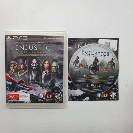 Injustice Gods Among Us Ultimate Edition PS3 Playstation 3 Game + Manual 28j4 - Trippy Trades 