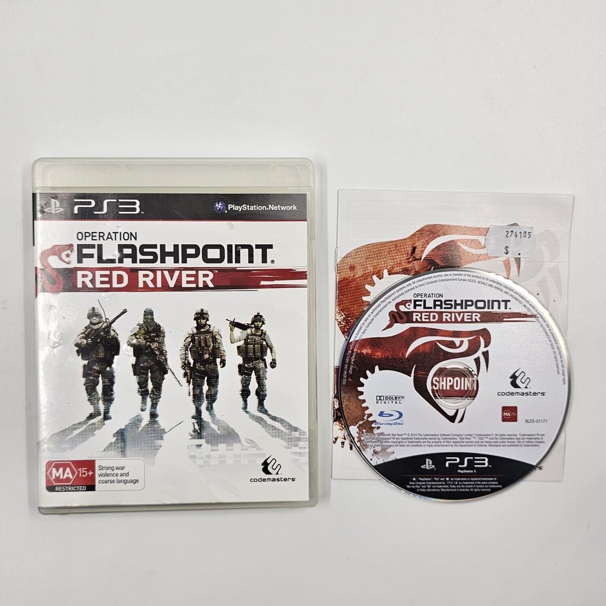 Operation Flashpoint Red River PS3 PlayStation 3 game + Manual
