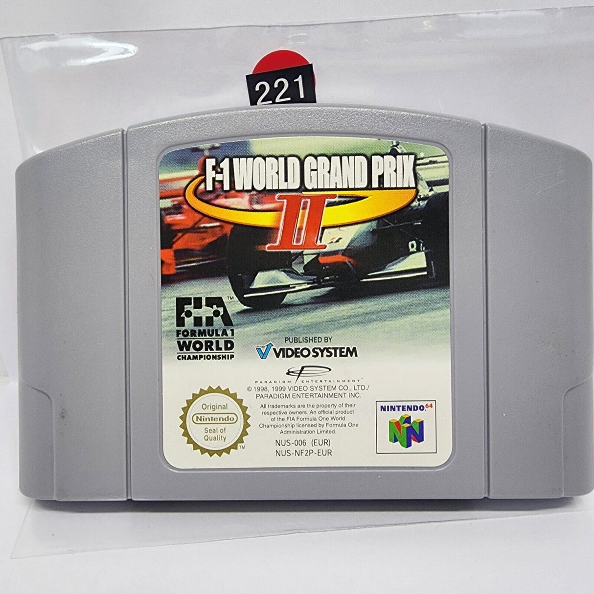 F-1 World Grand Prix II 2 Nintendo 64 N64 Game Cartridge PAL r221 - Trippy Trades 